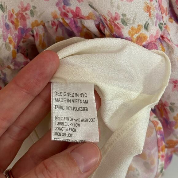 Floral Pink Ruffle Dress - Picture 5 of 6